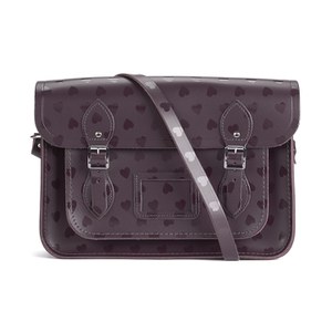 The Cambridge Satchel Company Women's Heart Print 13 Inch Satchel - Port