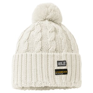 Jack Wolfskin Men's Stormlock Pompom Hat - White Sand