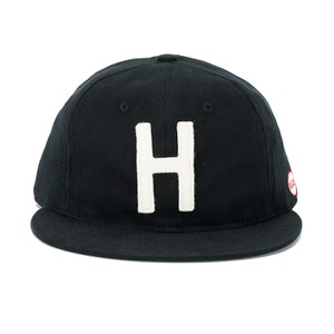 Herschel Supply Co. Ebbets Field Flannels Woodbine Baseball Cap - Black Twill