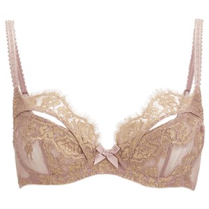 L'Agent by Agent Provocateur Women's Iana Non-Padded Balcony Bra - Taupe/Gold