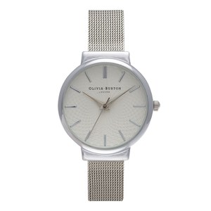 Olivia Burton Women's The Hackney Watch - Silver Mesh