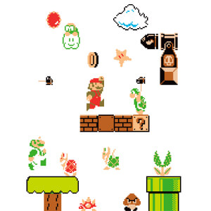 Super Mario Bros. Wall Stickers