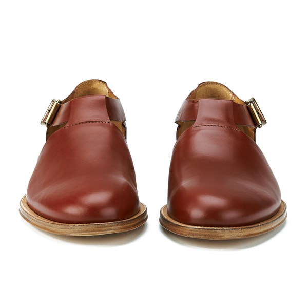 Paul Smith Shoes Women's Storr Cut Out Buckle Leather Shoes - Rust