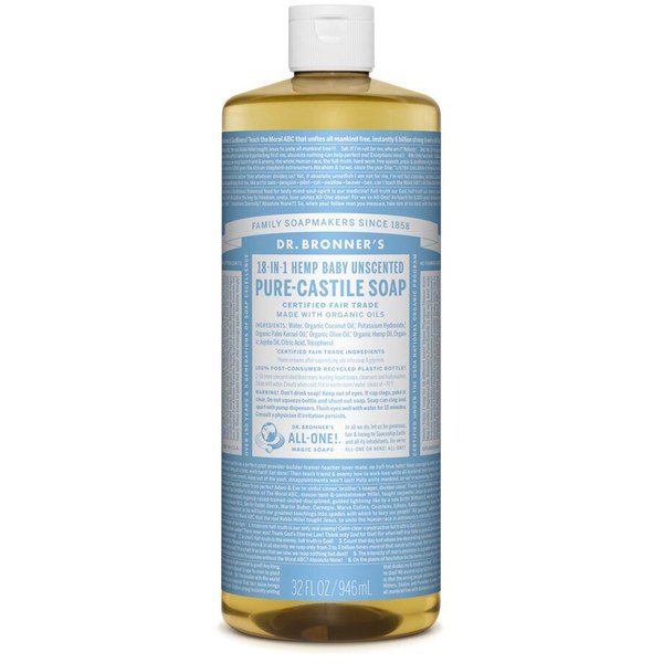 Dr. Bronner Organic BabyMild Cast Liquid Soap (946ml) FREE Delivery