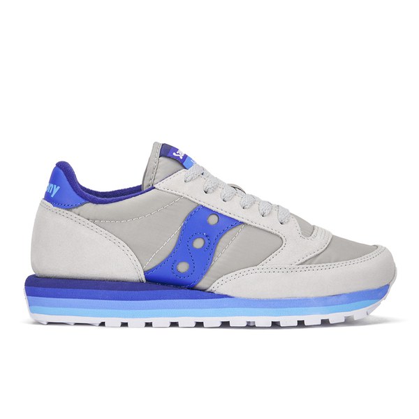 Saucony Women's Jazz O Rainbow Trainers - Grey/Blue: Image 01
