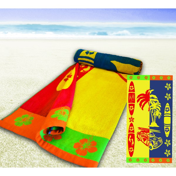 Surf Velour Beach Towel 90cm x 170cm Clothing