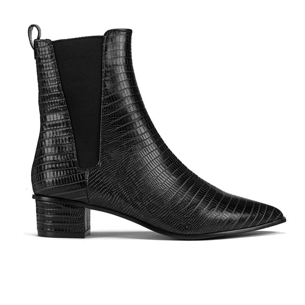leather pointed chelsea boots womens