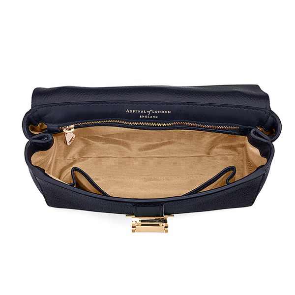 Aspinal of London Lottie Letterbox Chain Bag - Navy: Image 11