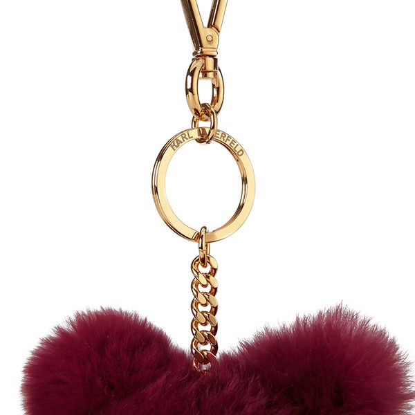 Karl Lagerfeld Women's K/Choupette Love Keychain - Wine: Image 11