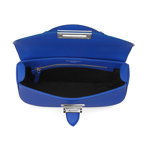 Aspinal of London Letterbox Saddle Bag - Cobalt Blue: Image 31