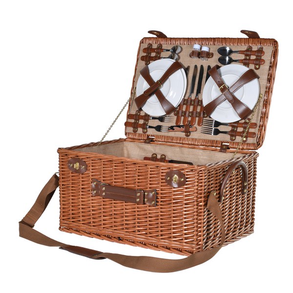 Large Rattan Picnic Basket Free UK Delivery over £50
