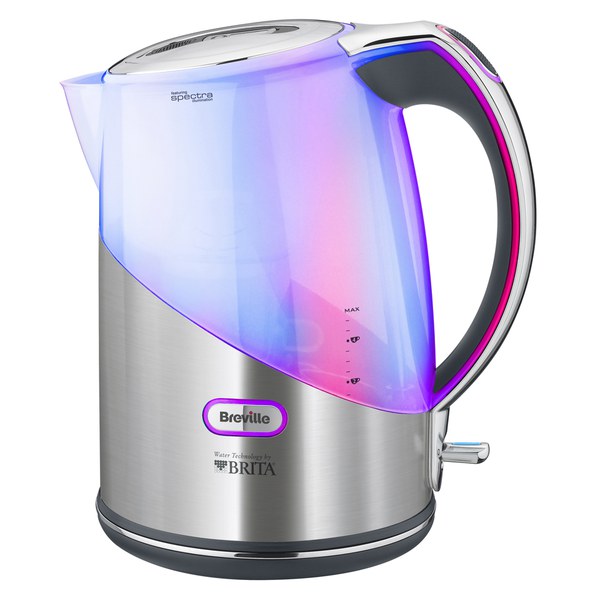 Breville VKJ595 Brita Filter Spectra Illumination Jug Kettle Brushed