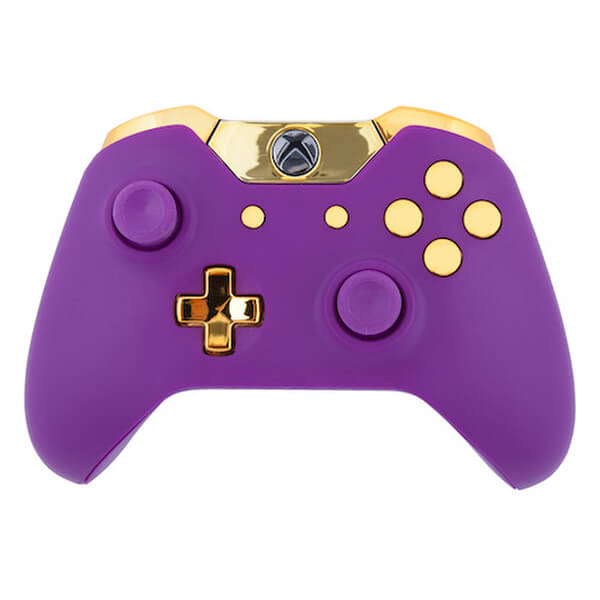 Xbox One Wireless Custom Controller Matte Purple & Gold Games