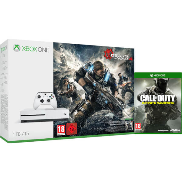 Xbox One S 1TB Console With Gears of War 4 & Call of Duty Infinite