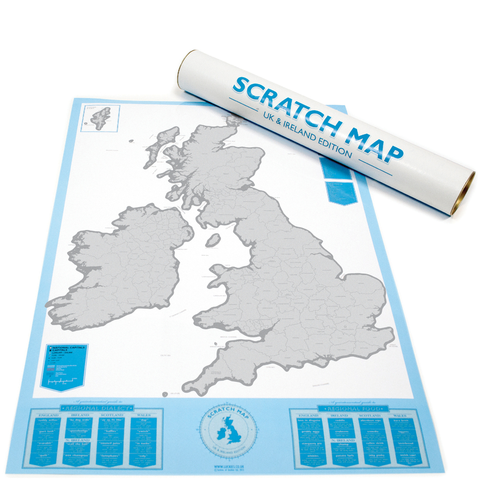 Scratch Map UK Edition IWOOT