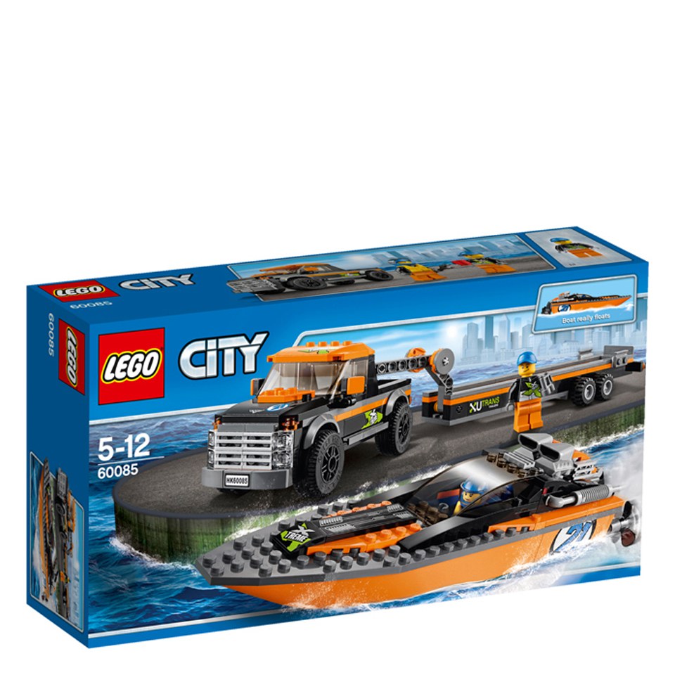 lego city 4x4 with powerboat