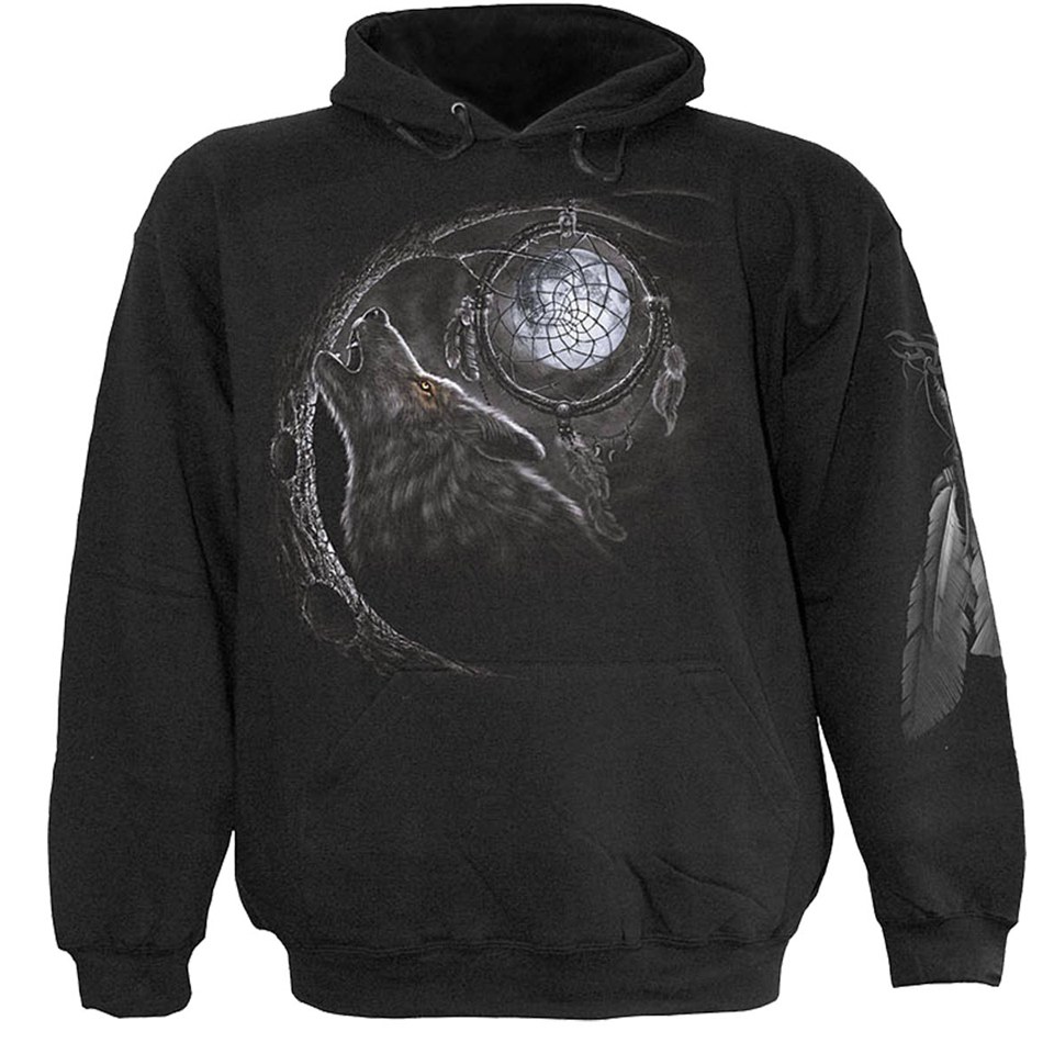 Comprar Spiral Men's WOLF DREAMS Hoody - Black - XXL al mejor precio