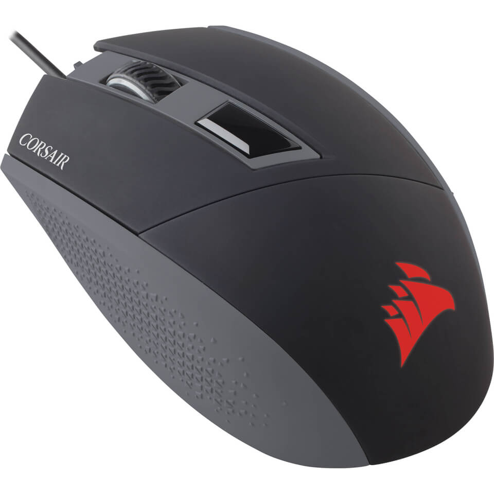 Corsair Gaming KATAR FPS/MOBA Ambidextrous 8000 DPI Red Backlit Optical