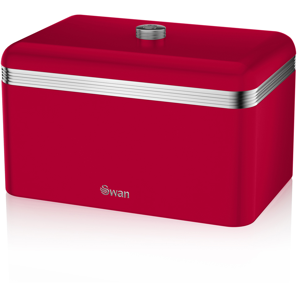 Swan SWKA1010RN Retro Bread Bin Red IWOOT