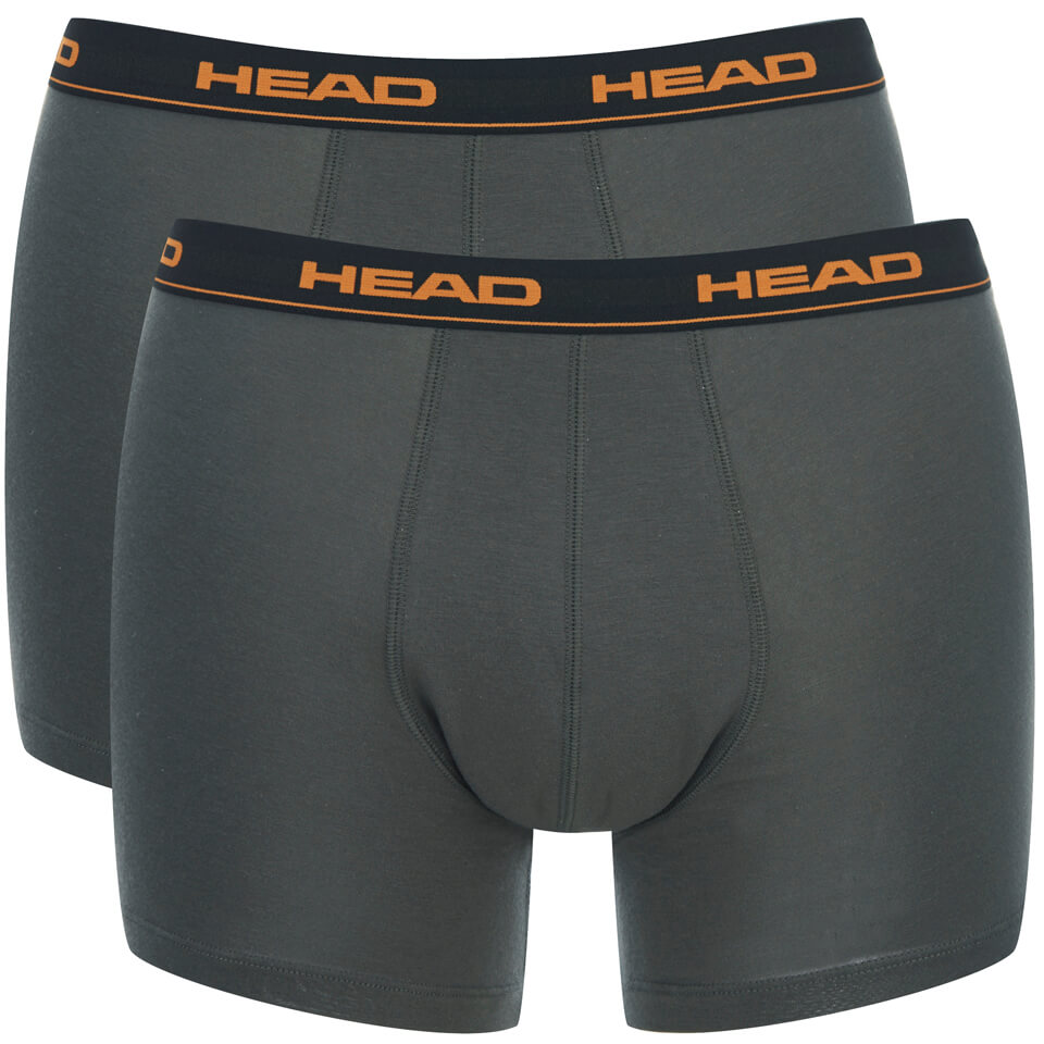 Head Men's 2Pack Boxers Charcoal Mens Underwear
