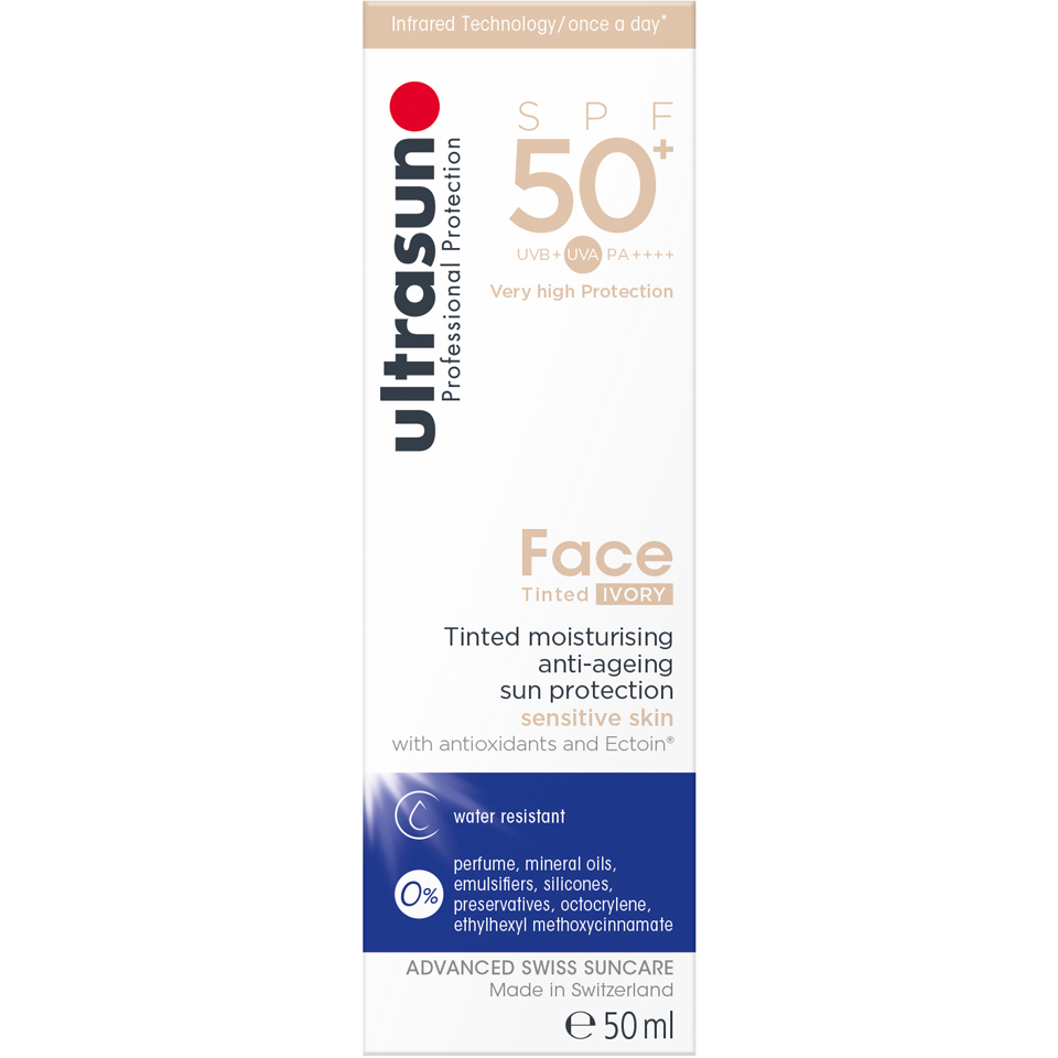 Ultrasun SPF50+ Tinted Face Sun Cream (Various Shades) FREE Delivery