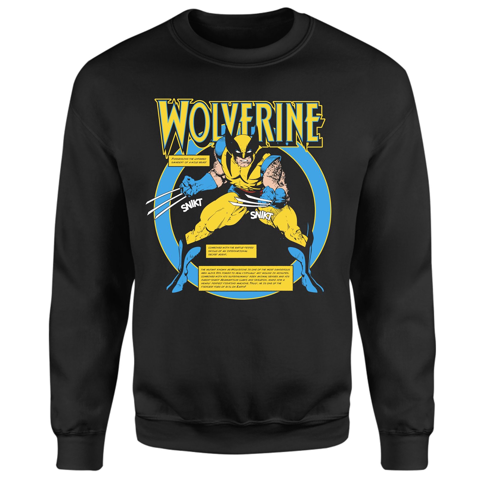 X-Men Wolverine Bio Sweatshirt - Black - XL - Black