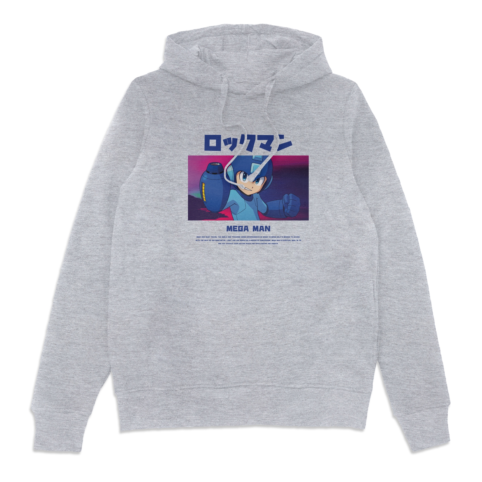 Mega Man Everlasting Hoodie - Grey - L