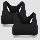 MP Women's Essentials Bralette - Black (2 Pack) - XS