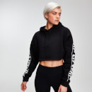 Krótka Bluza z Kapturem Logo z Kolekcji Rest Day - Czarna
