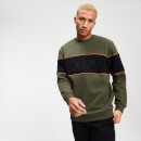 MP Men's Rest Day Stripe Sweatshirt - Army Green