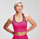 Sujetador Deportivo Sin Costuras Contrast - Rosa - XS