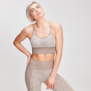 MP Women's Animal Snake Seamless Sports Bra - Desert - XS