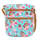 Loungefly Disney Mulan Mushu Floral Crossbody Bag