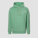 Felpa con cappuccio Rest Day Slogan - Verde prato