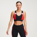 MP Women's Power Colour Block Bra - Black/Danger