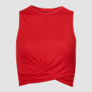 MP Women's Power Twist Front Crop Top - Danger