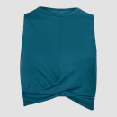 Crop Top Power Twist Front - Deep Lake - XL