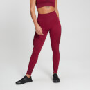 MP Women's Raw Training Ribbed Seamless Leggings - Plum