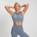 Bustieră sport striată fără cusături MP Raw Training pentru femei - Galaxy - XS