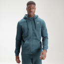 MP Men's Essential Zip Through Hoodie - Deep Sea Blue - XXS
