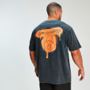 MP x Zack George Acid Wash Oversized Tee - Neon Orange
