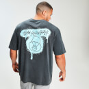 MP x Zack George Acid Wash Oversized Tee - Neon Blue