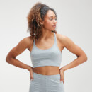 MP Women's Outline Graphic Bra - Grey Marl - XXS