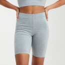 MP Women's Outline Graphic Cycling Shorts - Grey Marl - XXS