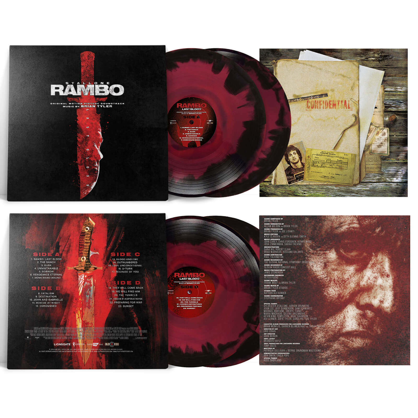 Rambo Last Blood Original Motion Picture Soundtrack Zavvi Exclusive 2 X Colour Lp Merchandise Zavvi Uk