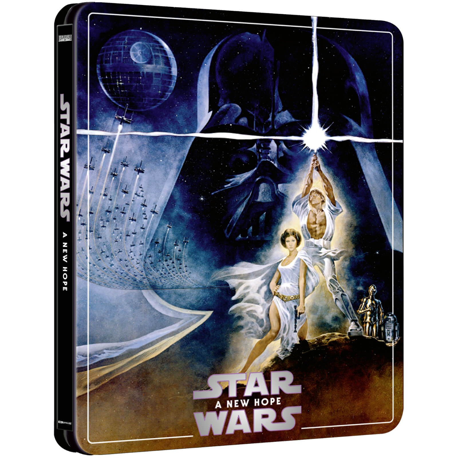 Star Wars Episode Iv A New Hope Zavvi Exclusive 4k Ultra Hd Steelbook 3 Disc Edition Includes Blu Ray Blu Ray Zavvi Uk
