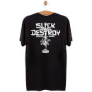 Image of Uppercut Slick and Destroy T-Shirt - Black/White - XL - Black/White 815049020328