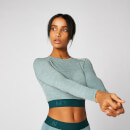 Top Corto Sin Costuras Inspire - Azul Cerceta