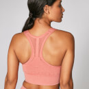 Acid Wash Sports Bra - Kupferrosé
