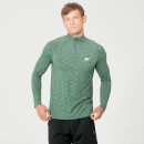 Performance 1/4 Zip majica z dolgimi rokavi - Lapor zelena